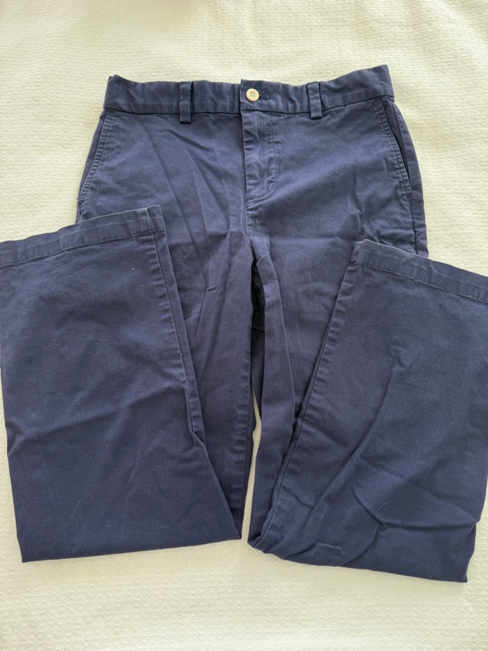 Boys, Vineyard vines breaker, Navy Cotton Chino Pants size 14 GUC